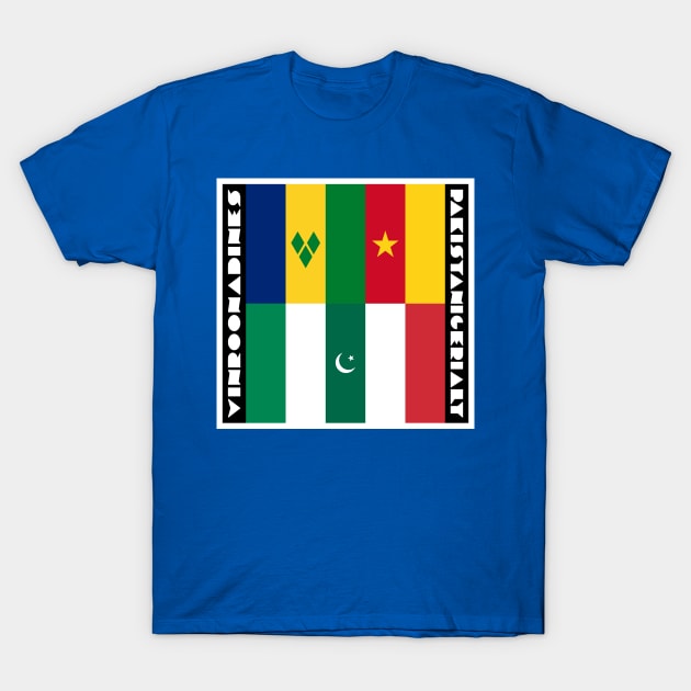 Vinroonadines and Pakistanigerialy T-Shirt by Aqua Juan